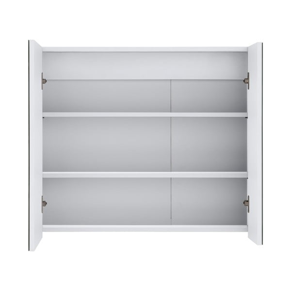 Bijeli zidni kupaonski ormarić sa ogledalom Støraa Wisla, 80 x 70 cm-image-2