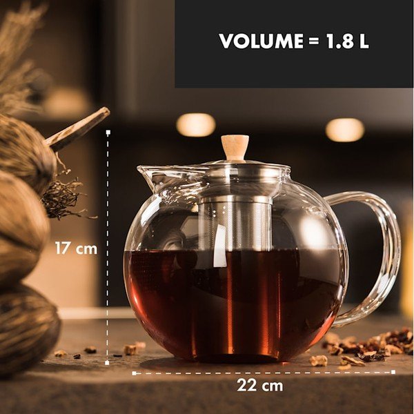 Stakleni čajnik Klarstein Sencha, 1,8 l-image-1