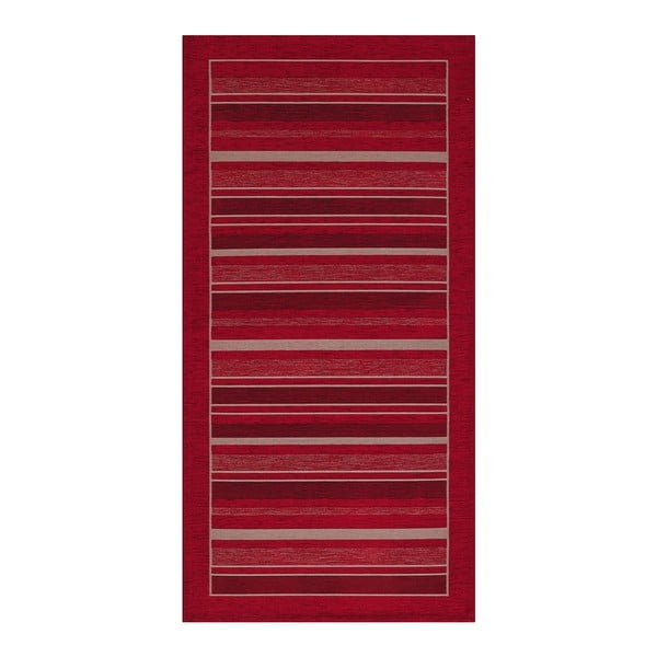 Crvena podloga Floorita Velour, 55 x 190 cm