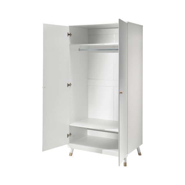 Bijeli dječji ormar od borovine Vipack Billy-image-2