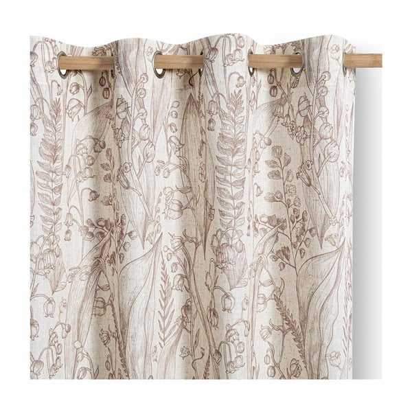 Bež/svjetlo smeđa zavjesa 135x250 cm Selvetia – Restilo