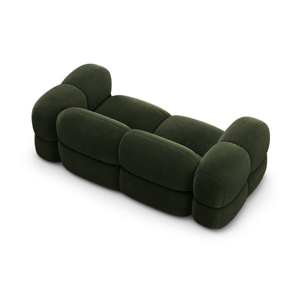 Zelena baršunasti sofa 210 cm Loretto – Cosmopolitan Design-image-4