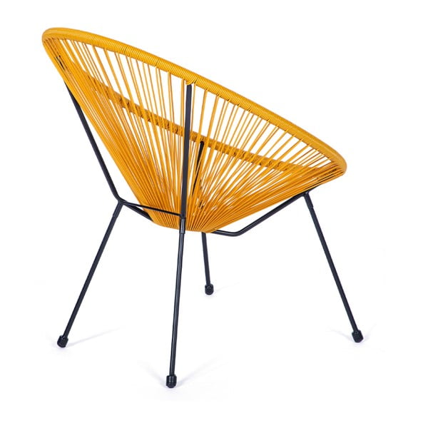 Žuta  metalna/plastična vrtna fotelja Avocado Comfort – Bonami Selection-image-3