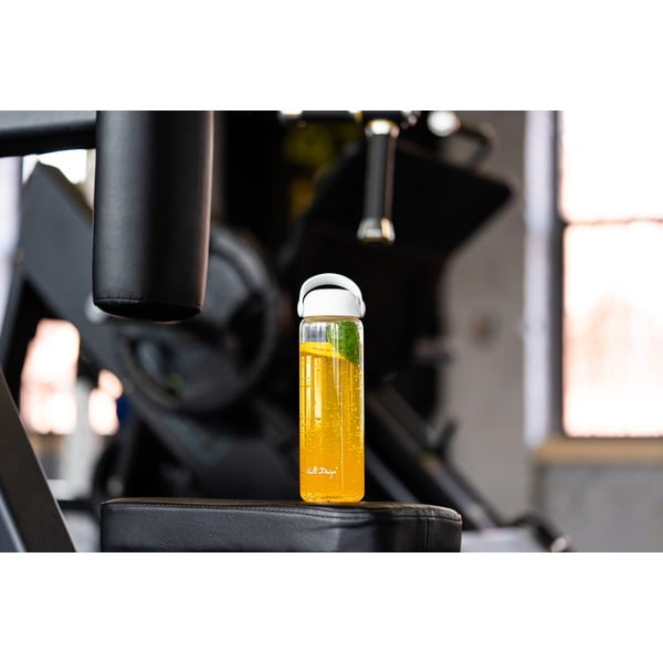 Bijela staklena boca za vodu 540 ml Fuori – Vialli Design-image-1