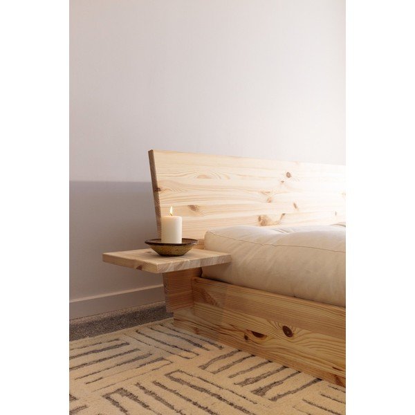 Bračni krevet od masivnog bora s podnicom 140x200 cm u svijetloj prirodnoj boji Latch – Karup-image-4