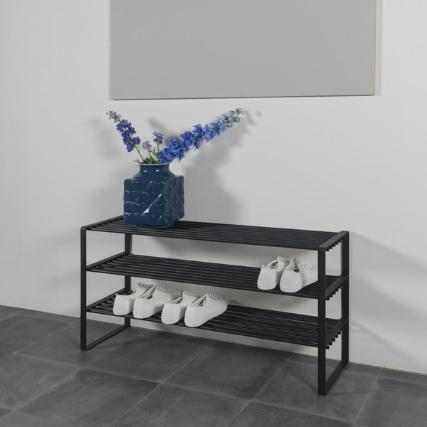 Crni metalni ormarić za cipele 100x48,5x29 cm Rex – Spinder Design-image-1