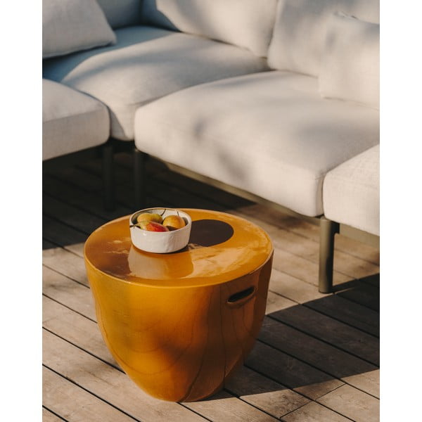 Okrugao vrtni stolić keramički ø 45 cm Mesquida – Kave Home-image-1