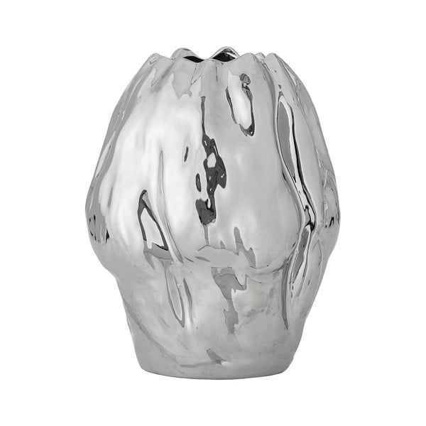 Vaza od kamenine u srebrnoj boji (visina 29 cm) Bobby – Bloomingville-image-3