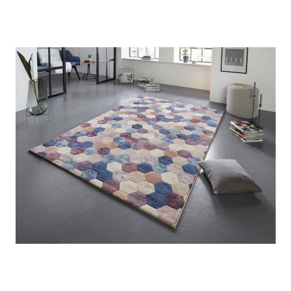 Plavo-ljubičasti tepih Elle Decoration Arty Manosque, 80 x 150 cm-image-1