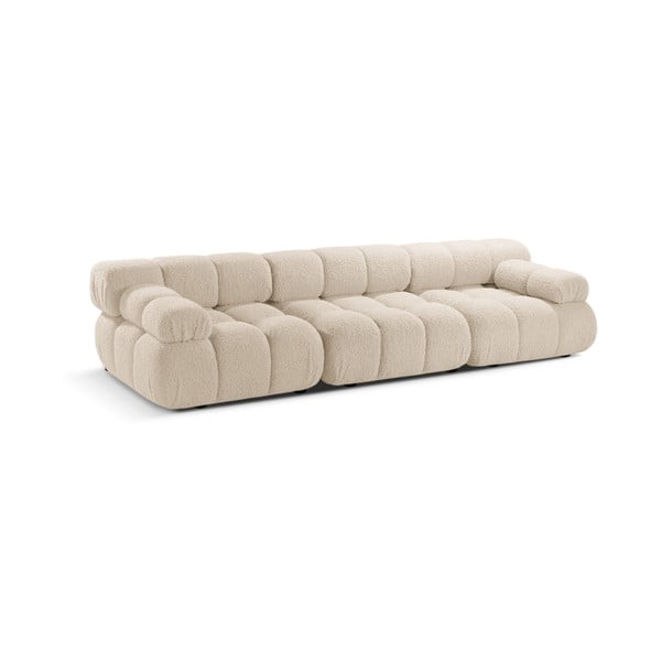 Bež sofa od bouclé tkanine 282 cm Bellis – Micadoni Home-image-3