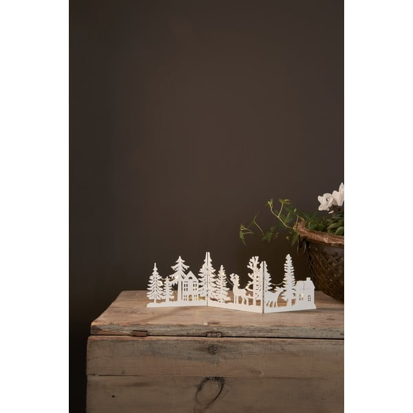 Bijeli svjetlosni ukras s božićnim motivom Fauna – Star Trading-image-3