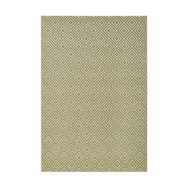 Zeleni vanjski tepih NORTHRUGS Karo, 200 x 290 cm
