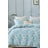 Plava/siva posteljina za bračni krevet/za produženi krevet od renforce pamuka s uključenom plahtom/4-dijelna 200x220 cm Damask – Mila Home