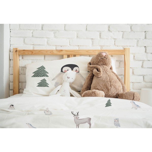 Dječja posteljina za krevet za jednu osobu od pamučnog satena 140x200 cm Polar Animals - Butter Kings-image-1