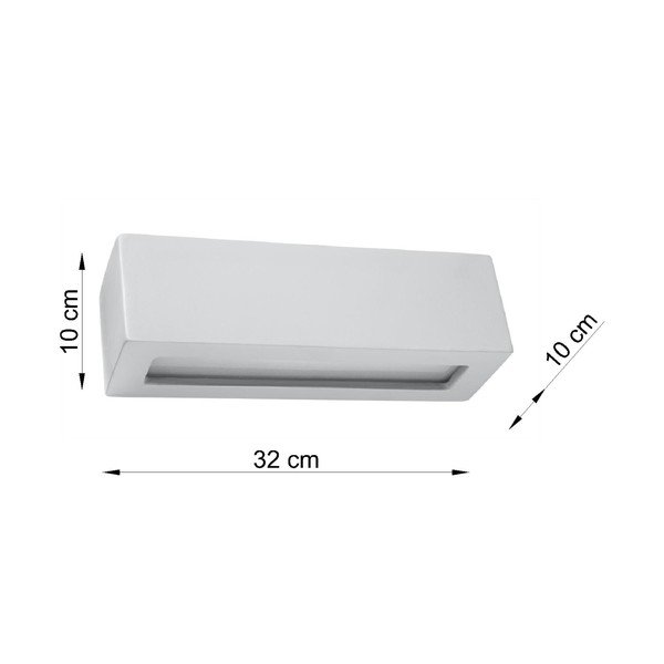 Siva keramička zidna svjetiljka Sollux Vega-image-2