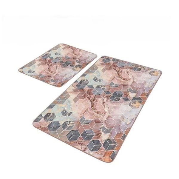 Od samta kupaonske prostirke u setu 2 kom 60x100 cm – Mila Home