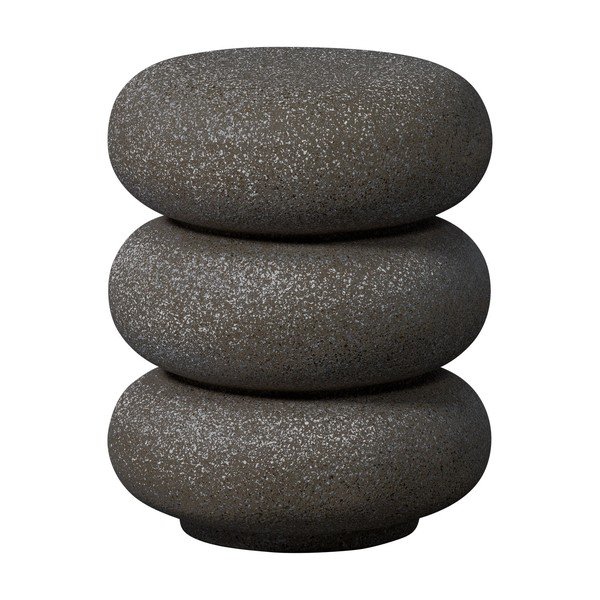 Okrugao vrtni stolić u kamenom dekoru ø 40 cm Laurel – WOOOD