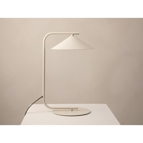 Krem metalna stolna lampa (visina 42 cm) Nocte – Micadoni -image-2