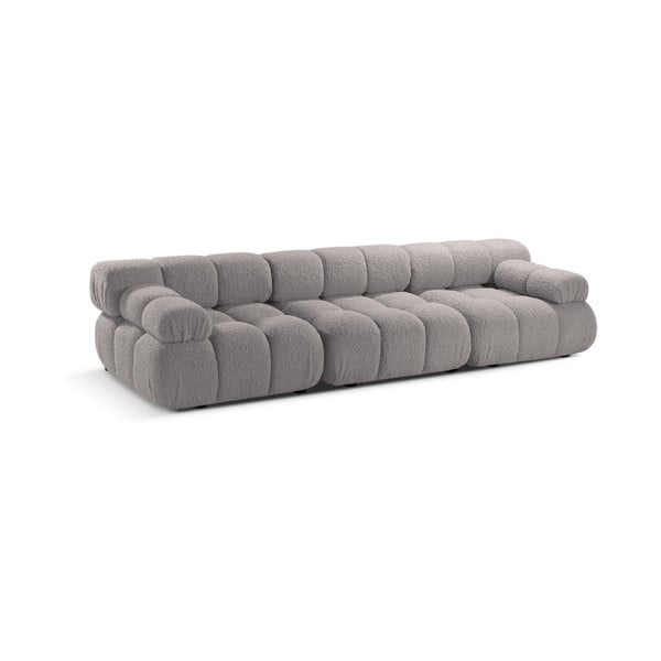Svijetlo siva sofa od bouclé tkanine 282 cm Bellis – Micadoni Home-image-3