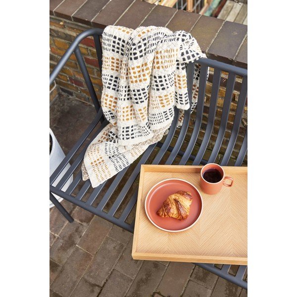 Crna metalna vrtna klupa Villa – Hübsch-image-3