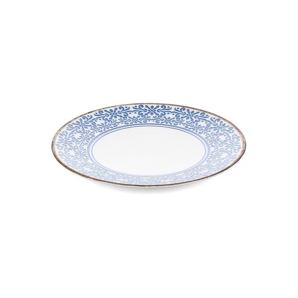 Bijeli/plavi porculanski tanjur ø 27 cm Azul – BonBistro-image-4