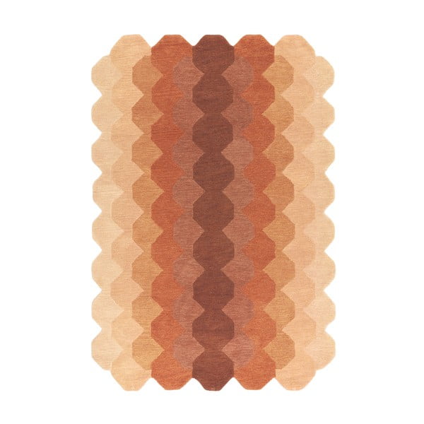 Ciglasti vuneni tepih 160x230 cm Hive – Asiatic Carpets
