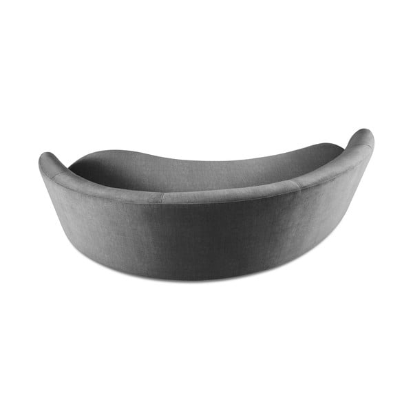 Siva baršunasta asimetrična sofa Mazzini Sofas Debbie, desno-image-3