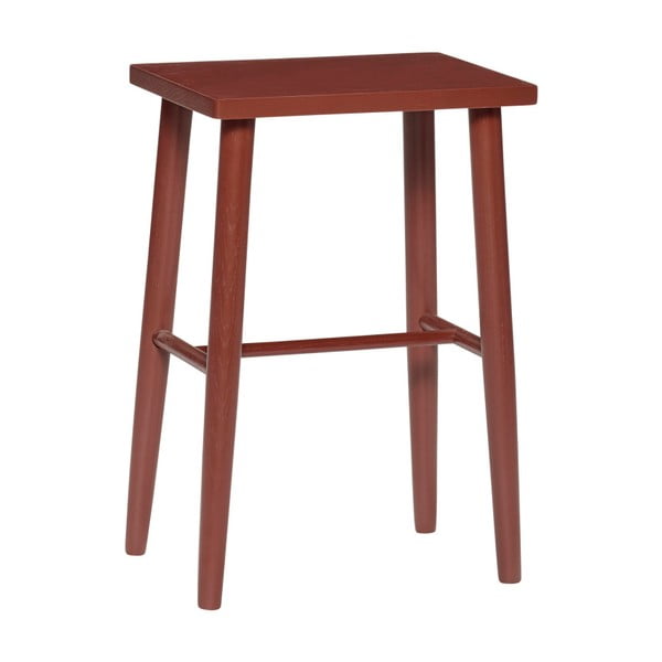 Crvena barska stolica od hrastovine Hübsch Oak Barska stolica, visina 52 cm