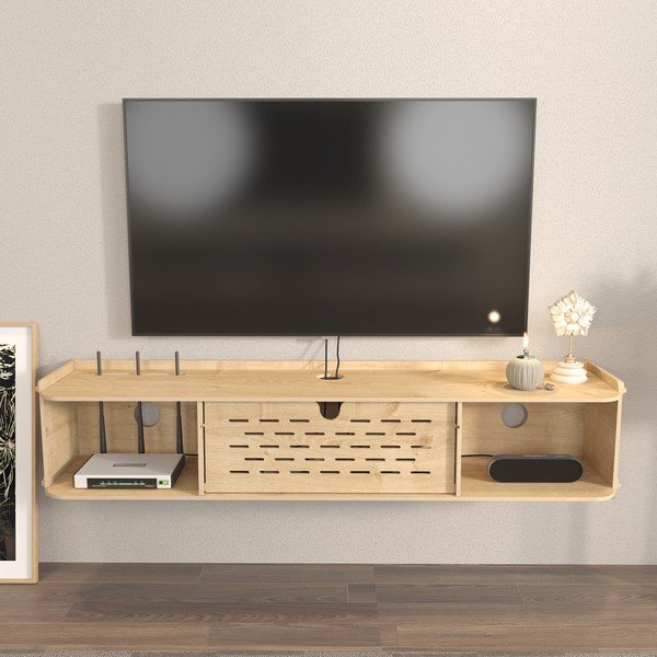 TV stol u dekoru hrasta 116,5x19,5 cm Sima - Kalune Design-image-2