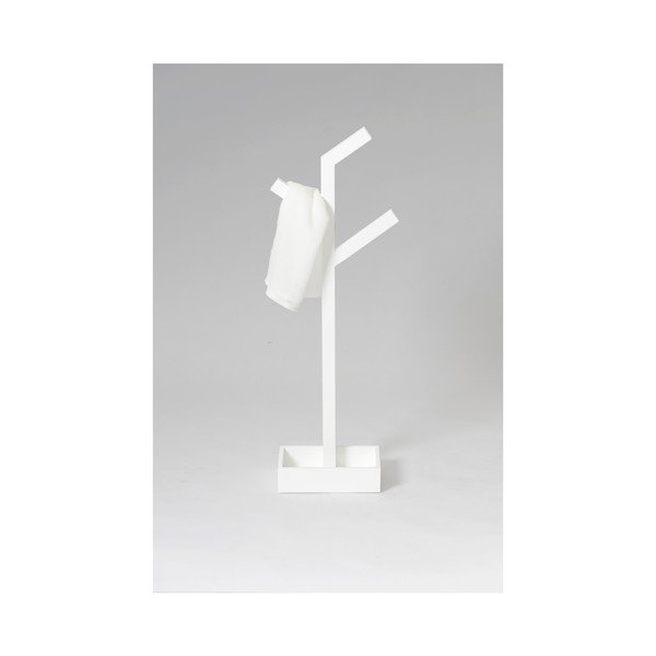 Bijeli drveni stalak za ručnike Wireworks Branch-image-2