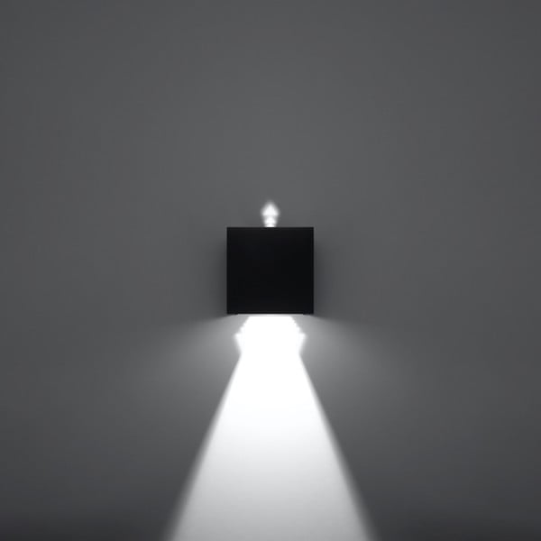Crna LED zidna lampa Pinio – Sollux-image-4