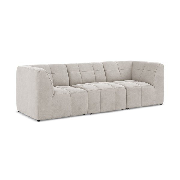 Bež baršunasti sofa 255 cm Aloha – Makamii