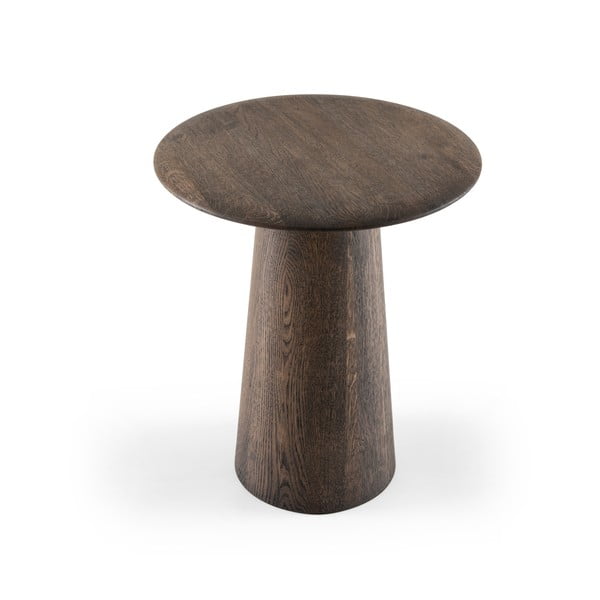 Okrugao pomoćni stol od punog hrasta ø 40 cm Mushroom – Gazzda-image-3