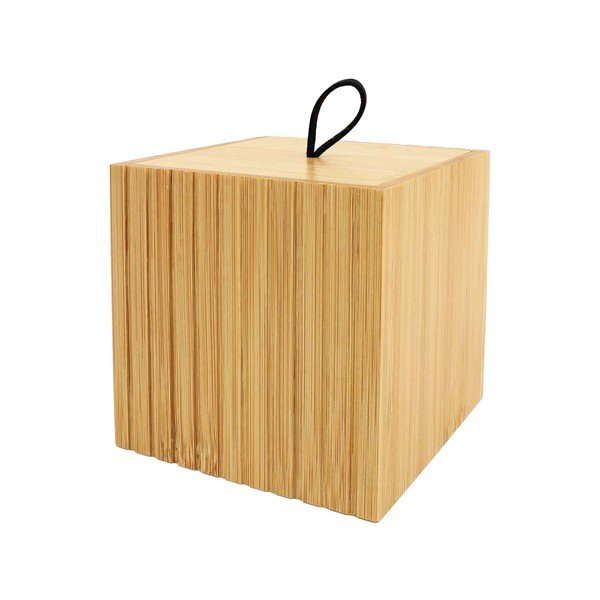 Kupaonski organizator od bambusa za pamučne vatice u prirodnoj boji Hanoi – douceur d'intérieur