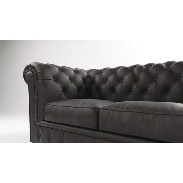 Antracit baršunasta sofa 230 cm Cambridge - Ropez-image-3