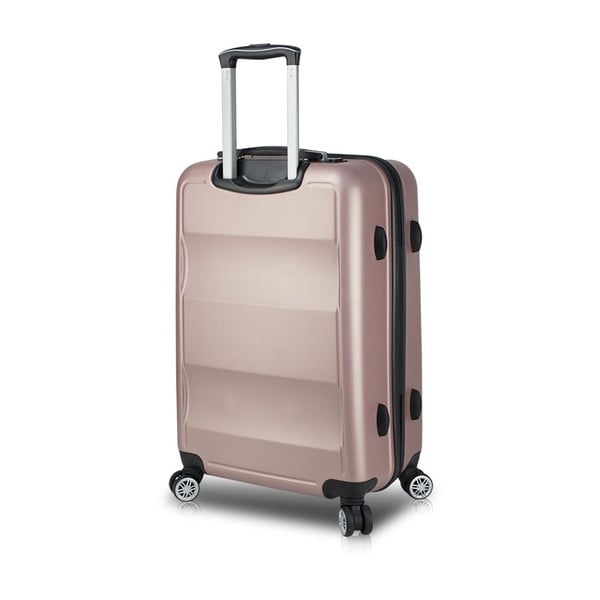 Ružičasti putni kovčeg na kotačima s USB priključkom My Valice COLORS LASSO Veliki kovčeg