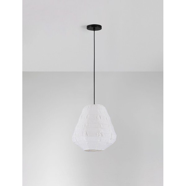 Bijela lanena viseća svjetiljka ø 36 cm Linnet – Nova Luce-image-2