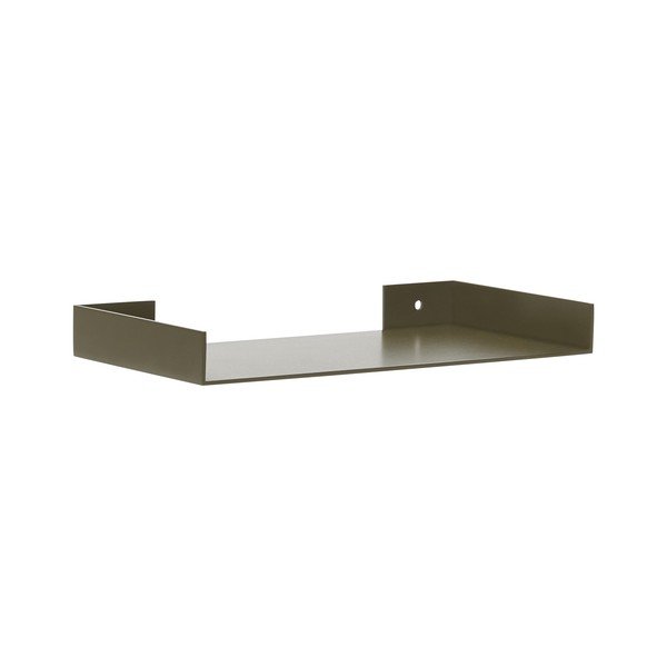 Tamno zelena metalna polica 30 cm Sheets – Hübsch