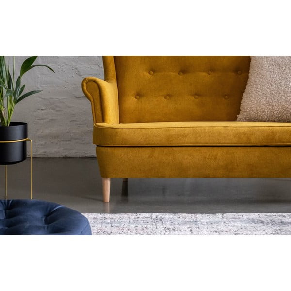 Žuta  sofa 150 cm Aros – ELTAP-image-3