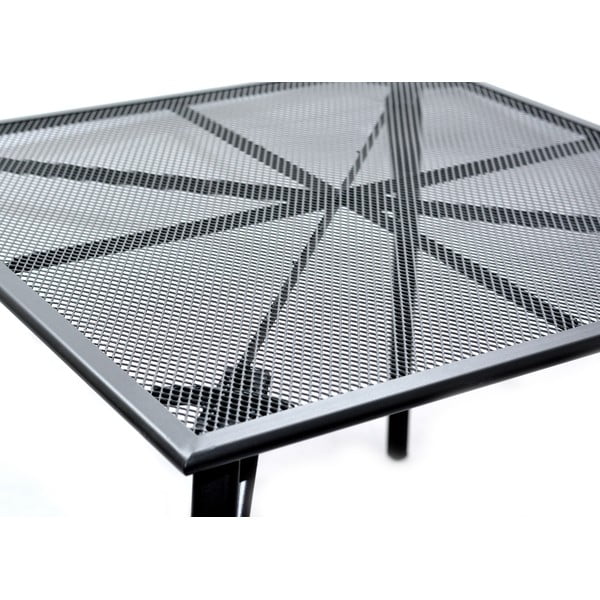 Metalni vrtni blagovaonski stol 90x90 cm - Rojaplast-image-2