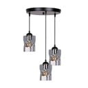 Crna visilica sa staklenim sjenilom Felis - Candellux Lighting