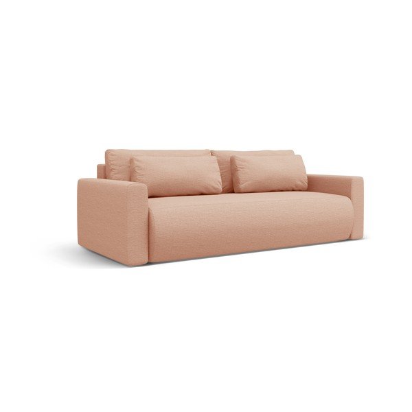 Ružičasta sklopiva/s prostorom za odlaganje sofa 238 cm Belfast – Cosmopolitan Design-image-1