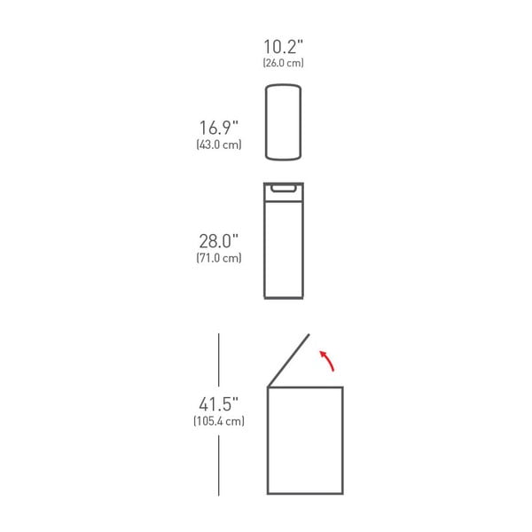 Touch kanta za otpatke simplehuman Tight, 40 l-image-3