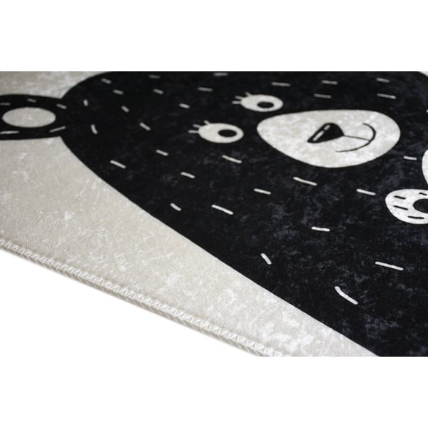 Crno-bijeli periv dječji tepih 160x230 cm Bear Family – Vitaus-image-2
