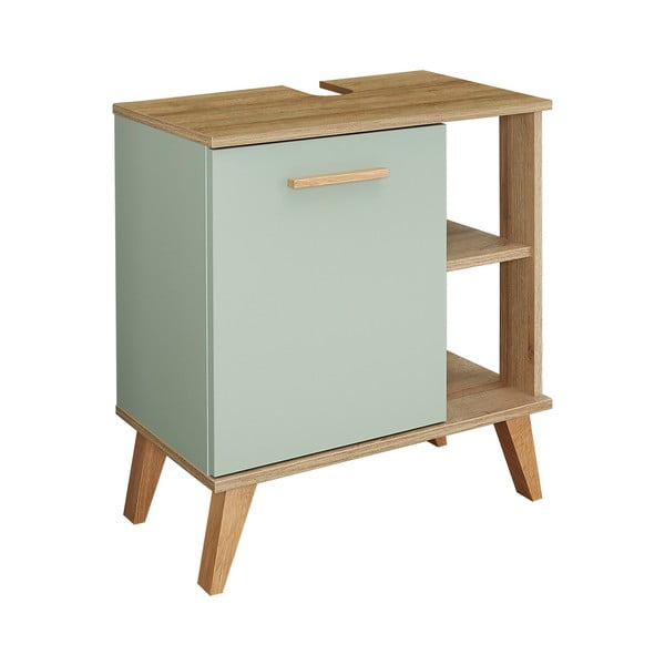 Zeleni ormarić za ispod umivaonika u dekoru hrasta 61x65 cm Set 963- Pelipal-image-2