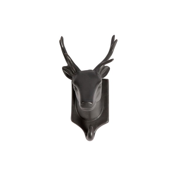 Crni porculanski viseći ukras WOOOD Nona Deer