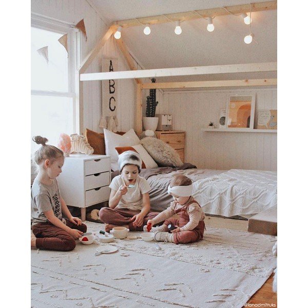 Bijeli periv/ručno rađen pamučan tepih 140x200 cm Tribu Natural – Lorena Canals-image-1