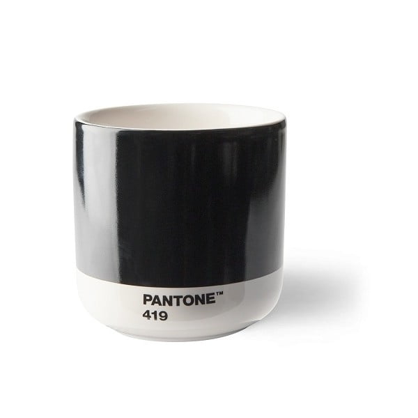 Crna keramička šalica 175 ml Cortado Black 419 – Pantone