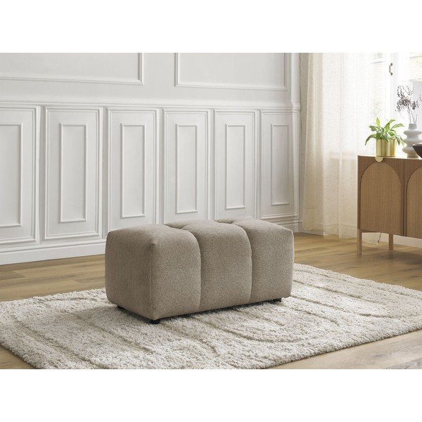 Bež tabure od šenila Roxelane – Bobochic Paris-image-1