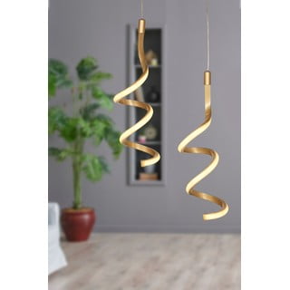 Metalna LED viseća svjetiljka u brončanoj boji ø 25 cm Hilton – Squid Lighting